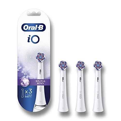 Oral-B iO3 電動歯ブラシ本体+替えブラシ3本　ホワイト 充電器付き ブラウン オーラルB iO ホワイトニング 替えブラシ ラディアント