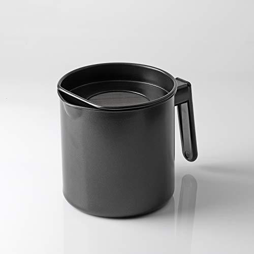 BLKP】 パール金属 オイル ポット 1.1L 限定 ブラック 油缶 受け皿付