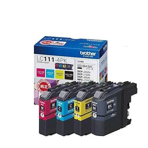 ブラザー純正】インクカートリッジ4色パック(エコパッケージ) LC111