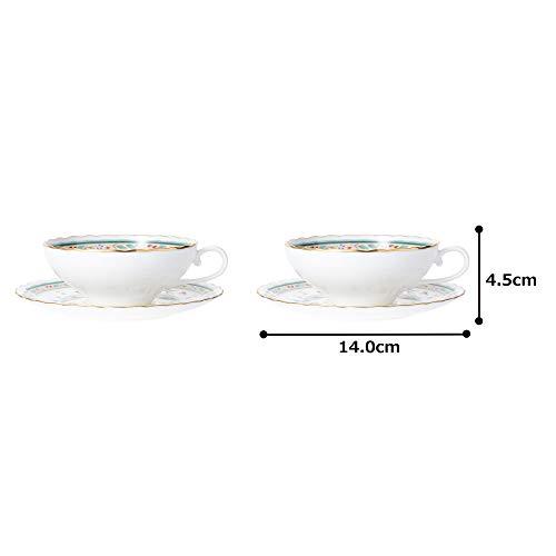 Noritake ノリタケ ティー カップ & ソーサー ( ペアセット ) 180cc 花