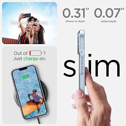 Spigen iPhone14ケース クリア バンパーケース 二重構造 米軍MIL規格取得 耐衝撃 カメラ保護 Qi充電 ワイヤレス充電 リキッ｜otogizakka｜06