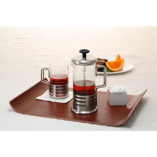 HARIO(ハリオ) ハリオール・ブライトN コーヒー \u0026 ティー フレンチ プレス 2人用 300ml 日本製 THJN-2HSVの画像