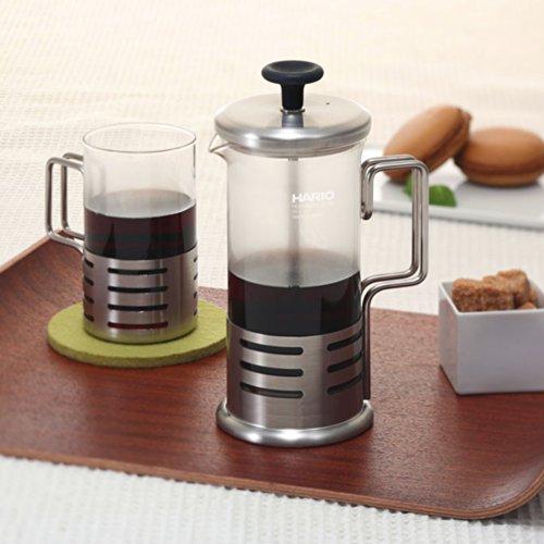 HARIO(ハリオ) ハリオール・ブライトN コーヒー \u0026 ティー フレンチ プレス 2人用 300ml 日本製 THJN-2HSVの画像