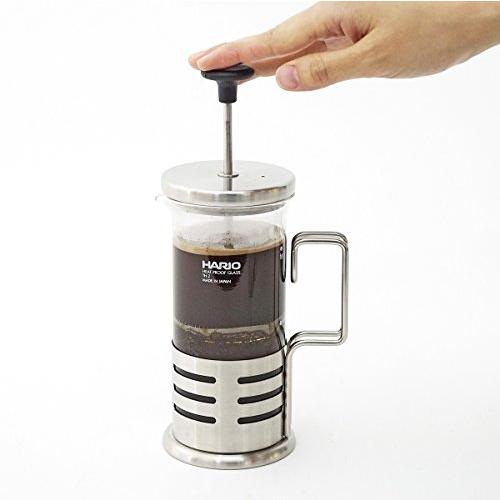 HARIO(ハリオ) ハリオール・ブライトN コーヒー \u0026 ティー フレンチ プレス 2人用 300ml 日本製 THJN-2HSVの画像