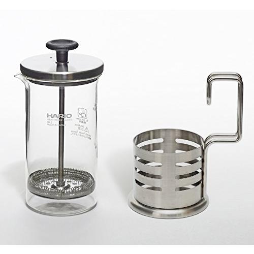 HARIO(ハリオ) ハリオール・ブライトN コーヒー \u0026 ティー フレンチ プレス 2人用 300ml 日本製 THJN-2HSVの画像