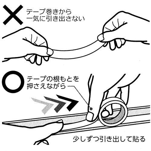 和気産業 極うす激強力両面テープ 透明 厚み0.3×幅15mm×長さ2m ガラス プレート 木工工作 WKG315｜otogizakka｜05