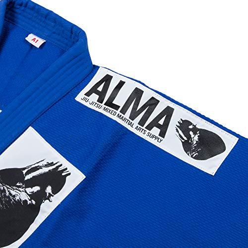 ALMA(アルマ) 海外製柔術着 [白帯付] JU2-A2-BU 青 A2_2