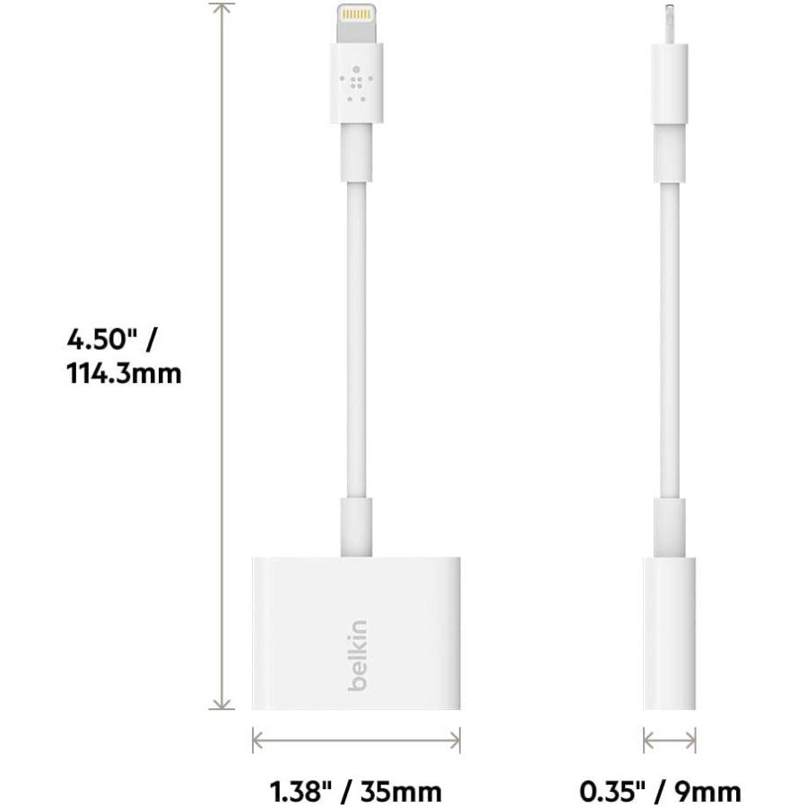 Belkin ライトニング \u0026 3.5mmオーディオ デュアルアダプター iPhone 14 / 13 / 12 / SE / 11 / XR_7