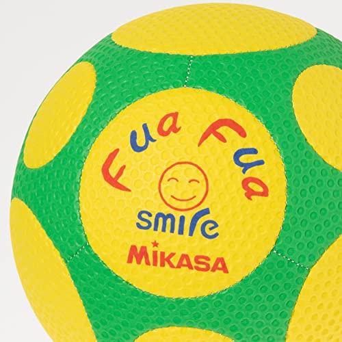 ミカサ(MIKASA) ジュニア サッカーボール 4号 ふぁふぁスマイルサッカー (小学生用) イエロー/グリーン 縫いボール FFF4-YG ...