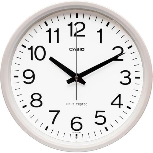CASIO(カシオ) 掛け時計 壁掛け時計 電波時計 アナログ 夜間秒針停止