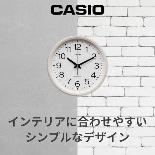 CASIO(カシオ) 掛け時計 壁掛け時計 電波時計 アナログ 夜間秒針停止