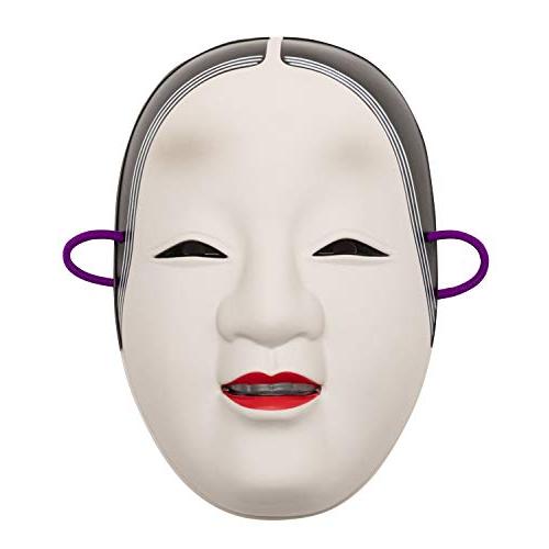 能面　工芸品　額入り　『陽春』　お面　女系　村雨?　f922 Party City 民芸お面 女能面 小面 白 : 雑貨屋MelloMellow - 通販