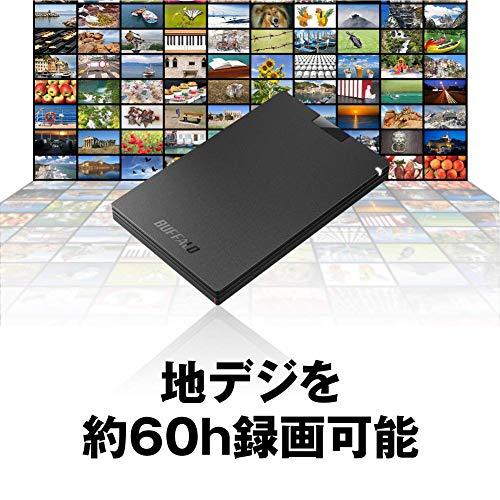 BUFFALO TV録画・取付可能 外付ポータブルSSD 480GB SSD-PGT480U3-BA
