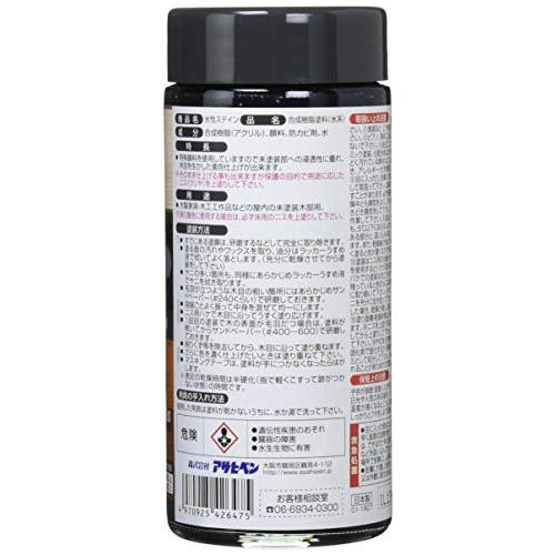 アサヒペン 水性ステイン ブラック 300ML｜otogizakka｜02