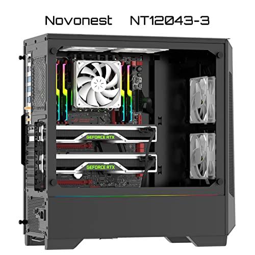 Novonest PCケースファン 120mm 静音 3PINコネクタ pc パーツ 冷却