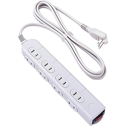 ナカバヤシ Digio2 電源タップ 8個口 2m 集中スイッチ