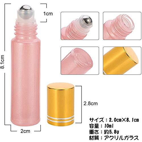 Yorkereynom ロールオンボトル 6本セット 10ml アロマ保存容器 ガラス容器 遮光 ミニボトル アトマイザー 香水 アロマ 見分け｜otogizakka｜02