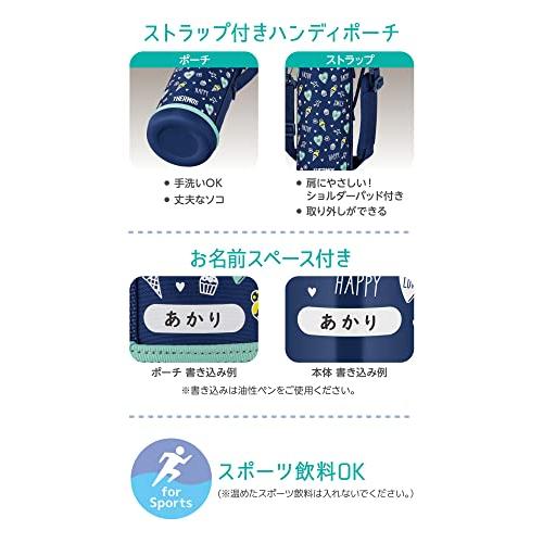 サーモス 水筒 真空断熱2ウェイボトル 1L/1.03L ネイビーグリーン FJJ
