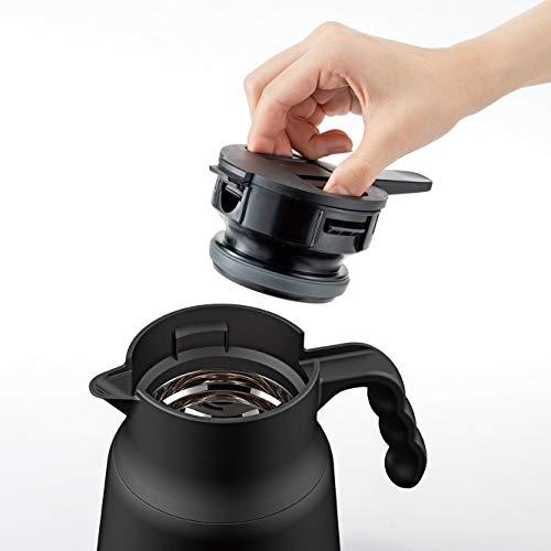 HARIO(ハリオ) Ｖ60 保温ステンレスサーバー PLUS 800 保存可能容量800ml ブラック VHSN-80-Bの画像