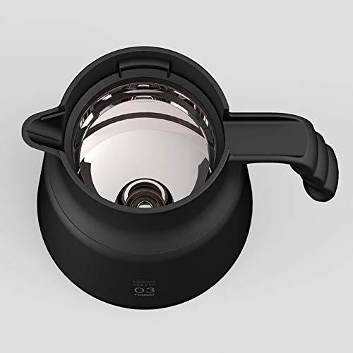 HARIO(ハリオ) Ｖ60 保温ステンレスサーバー PLUS 800 保存可能容量800ml ブラック VHSN-80-Bの画像
