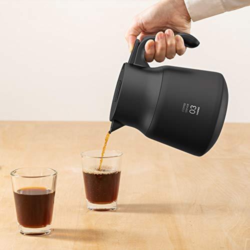 HARIO(ハリオ) Ｖ60 保温ステンレスサーバー PLUS 800 保存可能容量800ml ブラック VHSN-80-Bの画像