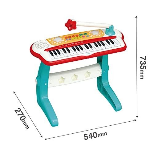 新品 未開封 未使用 トイローヤル キッズキーボード DX+ ( リズム / メロディー機能付き ) 子供 ピアノ キーボード ( 楽譜付き / ドレミシール ) トイローヤル キッズキーボード DX+ ( リズム / メロディー機能付き