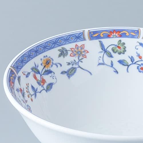 NARUMI(ナルミ) ラーメン丼 青花 20cm ブルー 花柄 2人用 4ピース入り