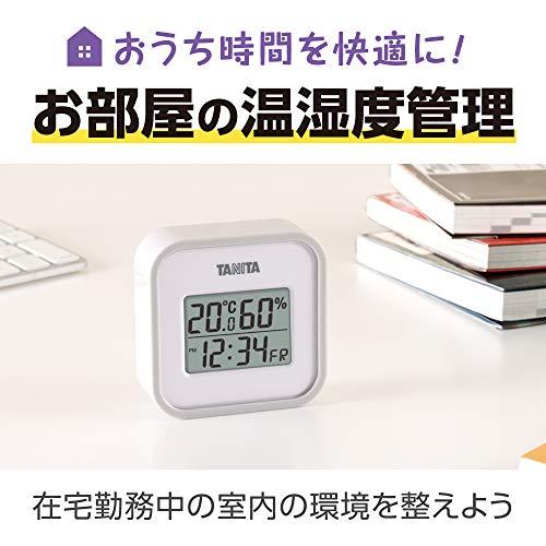 (未使用･未開封品)　タニタ(Tanita) 温湿度計 デジタル グレー TT-558 GY 壁掛け 時計付き 卓上 マグネット kmdlckf 513ey6xSyPL._AC_UF350,