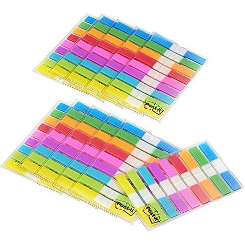 ポストイット 付箋 フィルム 見出し 9色 44x6mm 20枚×11冊 6801MS-AM