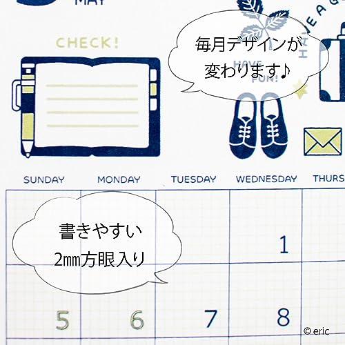新日本カレンダー 2024 カレンダー 卓上 eric 卓上 NK4102｜otogizakka｜05