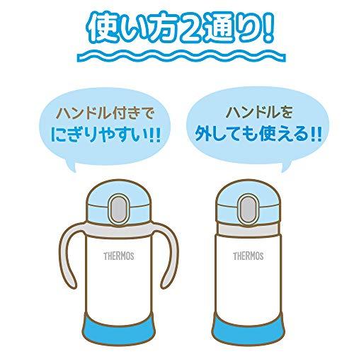 サーモス(THERMOS) まほうびんのベビーストローマグ FJL-350 ブルーホワイト (BLWH) 350ml 350ミリリットル (x｜otogizakka｜08