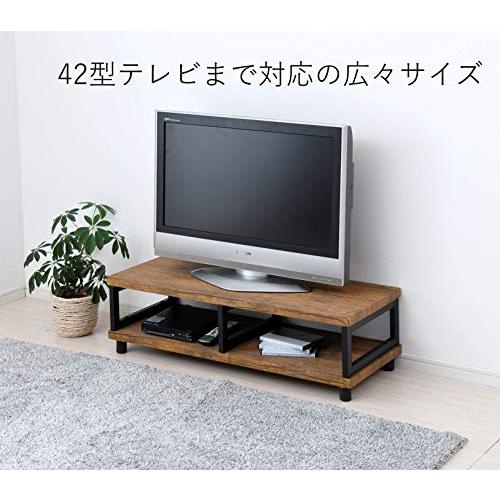 山善 テレビ台 幅100×奥行39×高さ29.5cm 42型対応 コンパクト