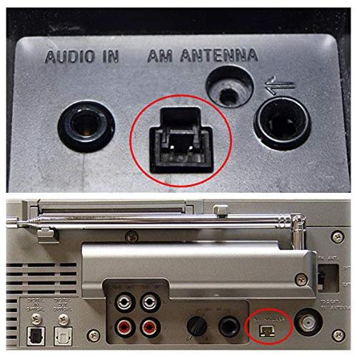 AMアンテナ 2ピン ループアンテナ 室内 高感度 wuernine ラジオ レシーバー FM/AMクロックラジオ用 SONYソニー