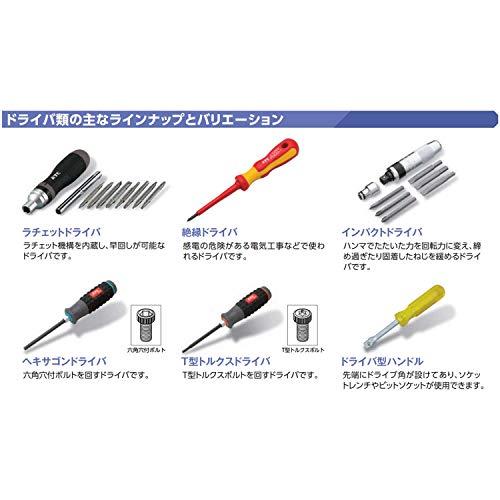 京都機械工具(KTC) 樹脂柄 ドライバー クロス貫通タイプNo.3 D1P23 京都機械工具(KTC) 樹脂柄 ドライバー クロス貫通タイプNo.3 D1P23