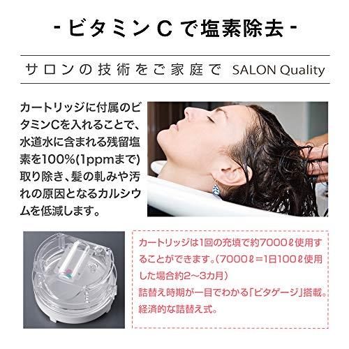 アラミック (Arromic) シャワーヘッド 節水シャワー サロンスタイル 3Dプレミアム 角度調整 一時止水 増圧 節水_4