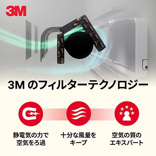 3M 空気清浄フィルター エアコン用 ハイグレード 4枚入り ほこり 花粉