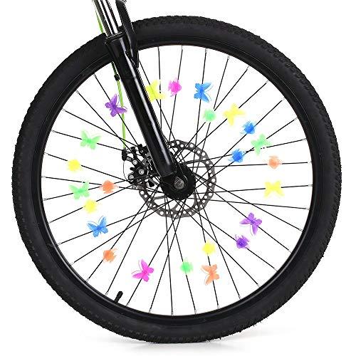 JAHEMU スポークアクセサリー 自転車ビーズ ホイールスポークビーズ