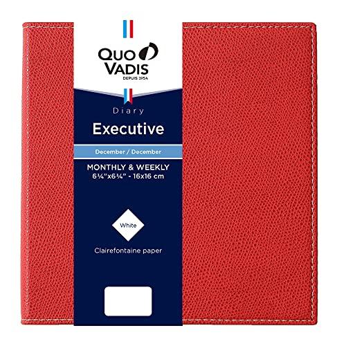 クオバディス 【2026年版】 手帳 ダイアリー 『エグゼクティブ/クラブ』 (週間バーチカル2025年12月始まり正方形