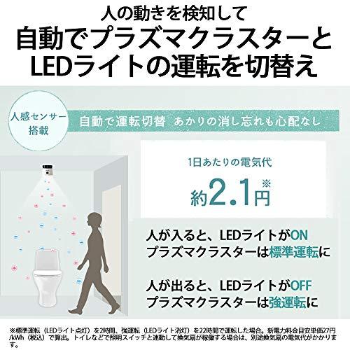 シャープ プラズマクラスター イオン発生機 トイレ用 天井 LED 照明 E26口金 ホワイト IG-KTA20-W｜otogizakka｜05