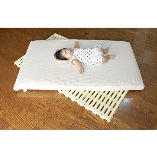 蝶プラ工業 すのこベッド エアースリープベビー イエロー 70×120cm 782627 0ヶ月~24ヶ月 樹脂製