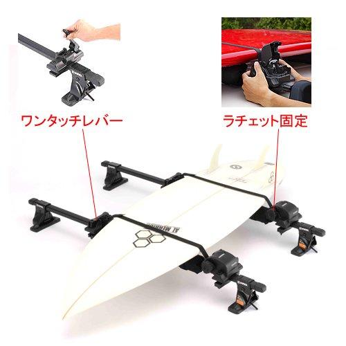 カーメイト ルーフキャリア inno ラチェットベルト サーフィン INA724JPの画像