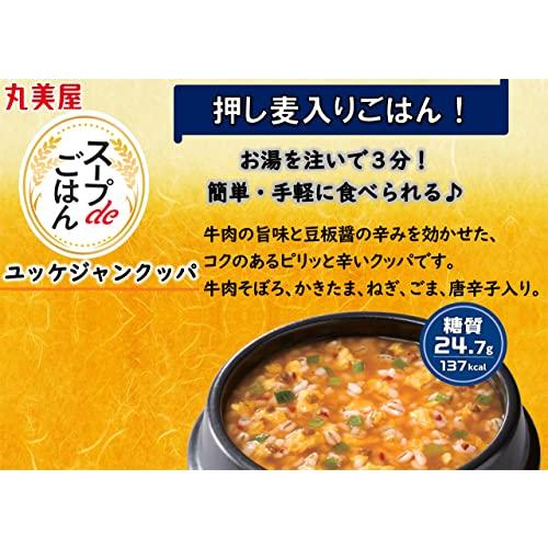 丸美屋 スープdeごはん ユッケジャンクッパ 69.8g×6個 : 雑貨屋