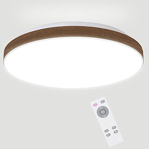 木目調 LEDシーリングライト オーバル型 本体 aurogeek LEDシーリングライト 木目調 ~6畳 天井照明 調光タイプ