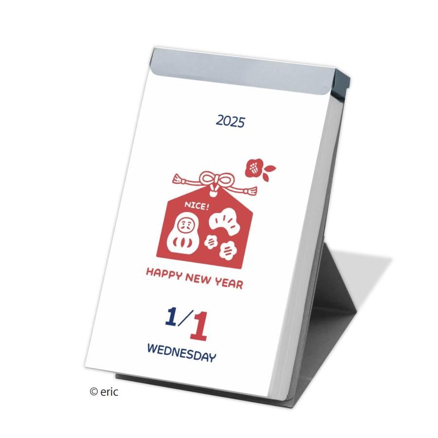 新日本カレンダー 2025年 カレンダー 日めくり eric 97×61mm NK4202