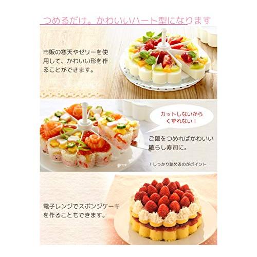 アーネスト ケーキ 型 (ハート形に仕上がる仕切り/ヘラ付き) お寿司