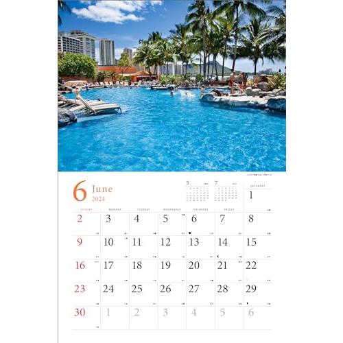 2024 地上の楽園ハワイの風景カレンダー｜otogizakka｜12