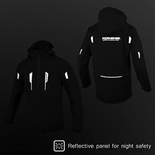 コミネ(KOMINE) バイク用 JK-620 ストレッチャブルポップアップWPオーバージャケット Light Grey/Black XL_6