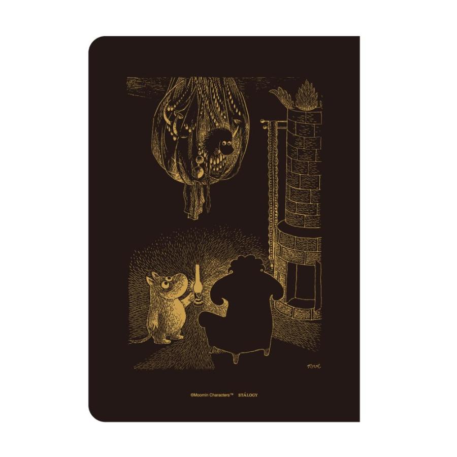 ニトムズ STALOGY ノート 365デイズノート B6 方眼 ムーミン ブラック