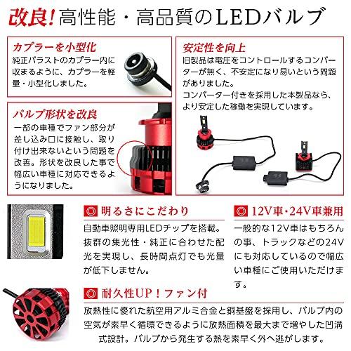 【2021年6月改良】信玄 純正HIDをLEDヘッドライトに 純正交換 D2R 6500K 両灯合計実測値11600lm｜otogizakka｜04