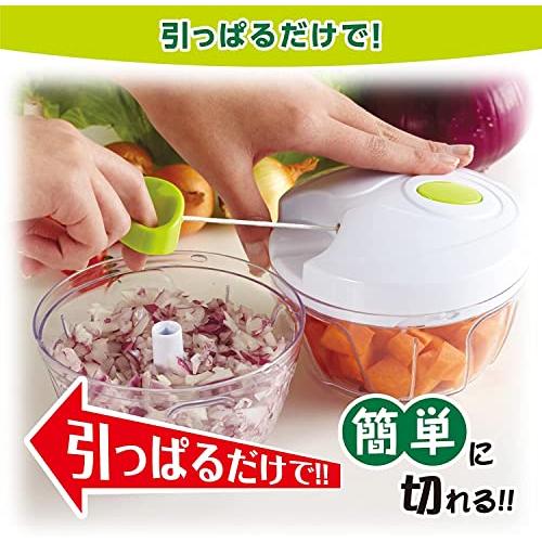 竹原製缶 みじん切り器 野菜 チョッパー ホワイト 直径12.5cm×高さ9cm 簡単ひもを引くだけ 容量440ml 3枚刃 A-80 dwos6rj Amazon.co.jp : 竹原製缶 みじん切り器 BIG 野菜 チョッパー ホワイト